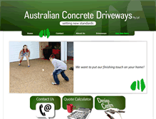 Tablet Screenshot of driveways.com.au